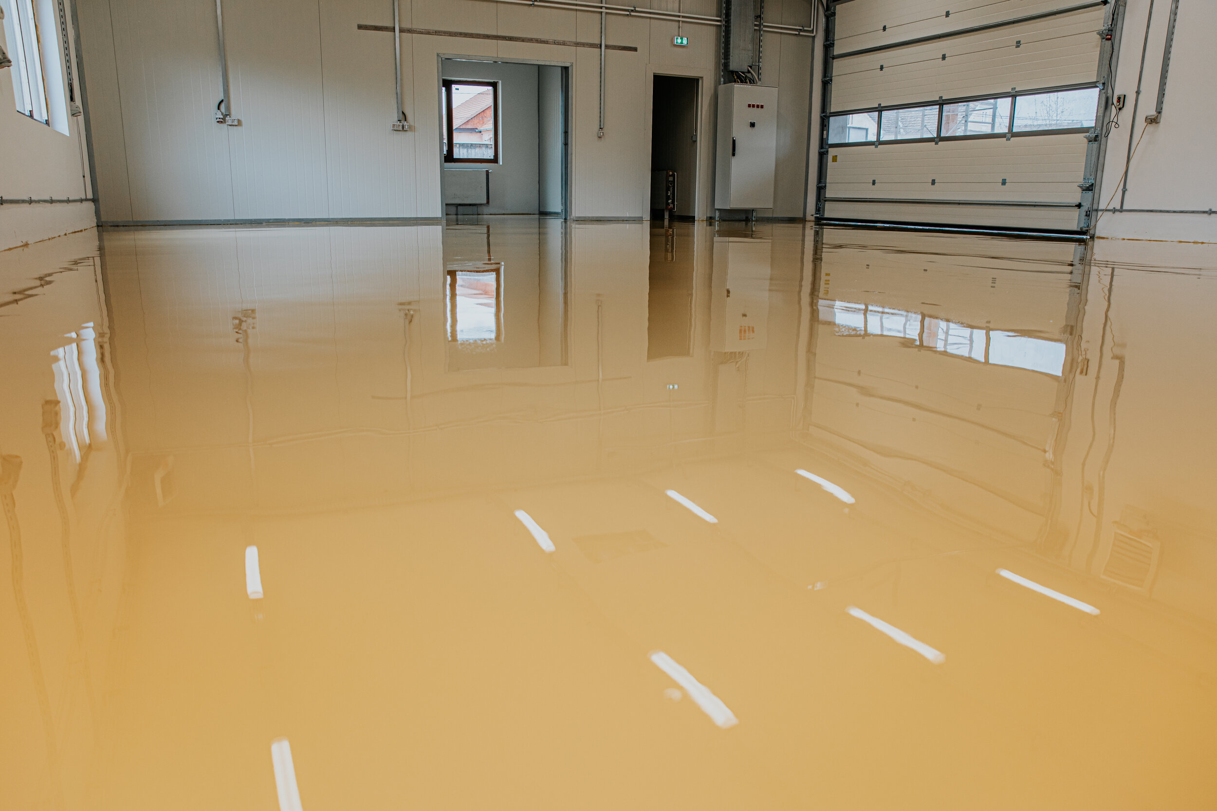 Epoxy Resin Applied To The Floor